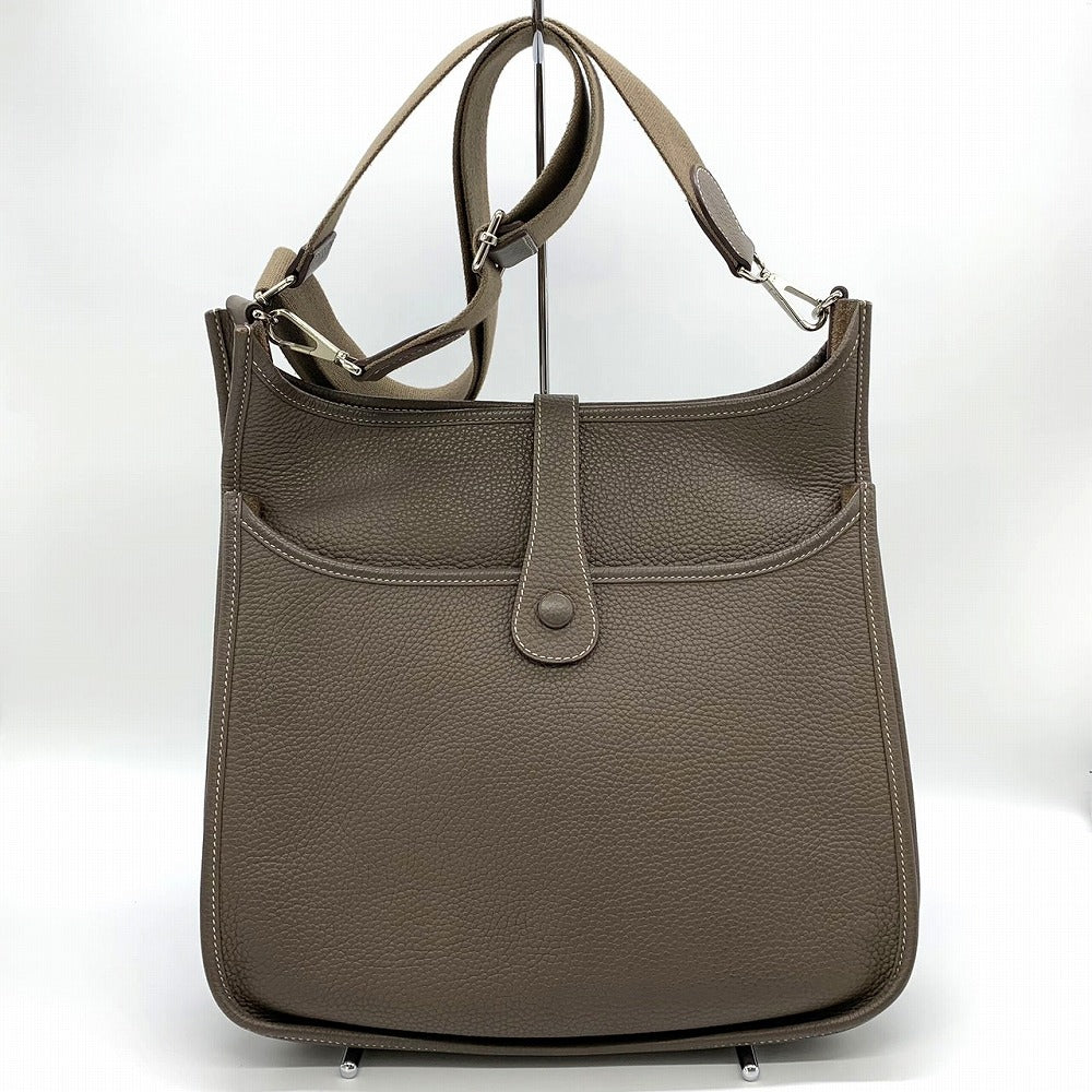 HERMES エルメス エブリンⅢ エヴリン3 PM ショルダーバッグ 洗練 トリヨンクレマンス 上品 エトゥープ グレージュ