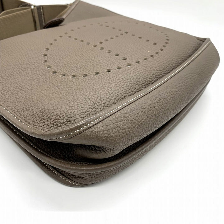 HERMES エルメス エブリンⅢ エヴリン3 PM ショルダーバッグ 洗練 トリヨンクレマンス 上品 エトゥープ グレージュ