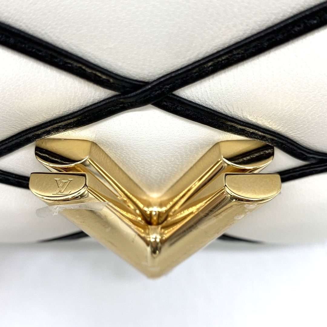 LOUIS VUITTON ルイ・ヴィトン PICO GO-14 マルタージュ チェーンショルダーバッグ クロスボディバッグ ツイストロック ラムスキン ホワイト 白 M23762