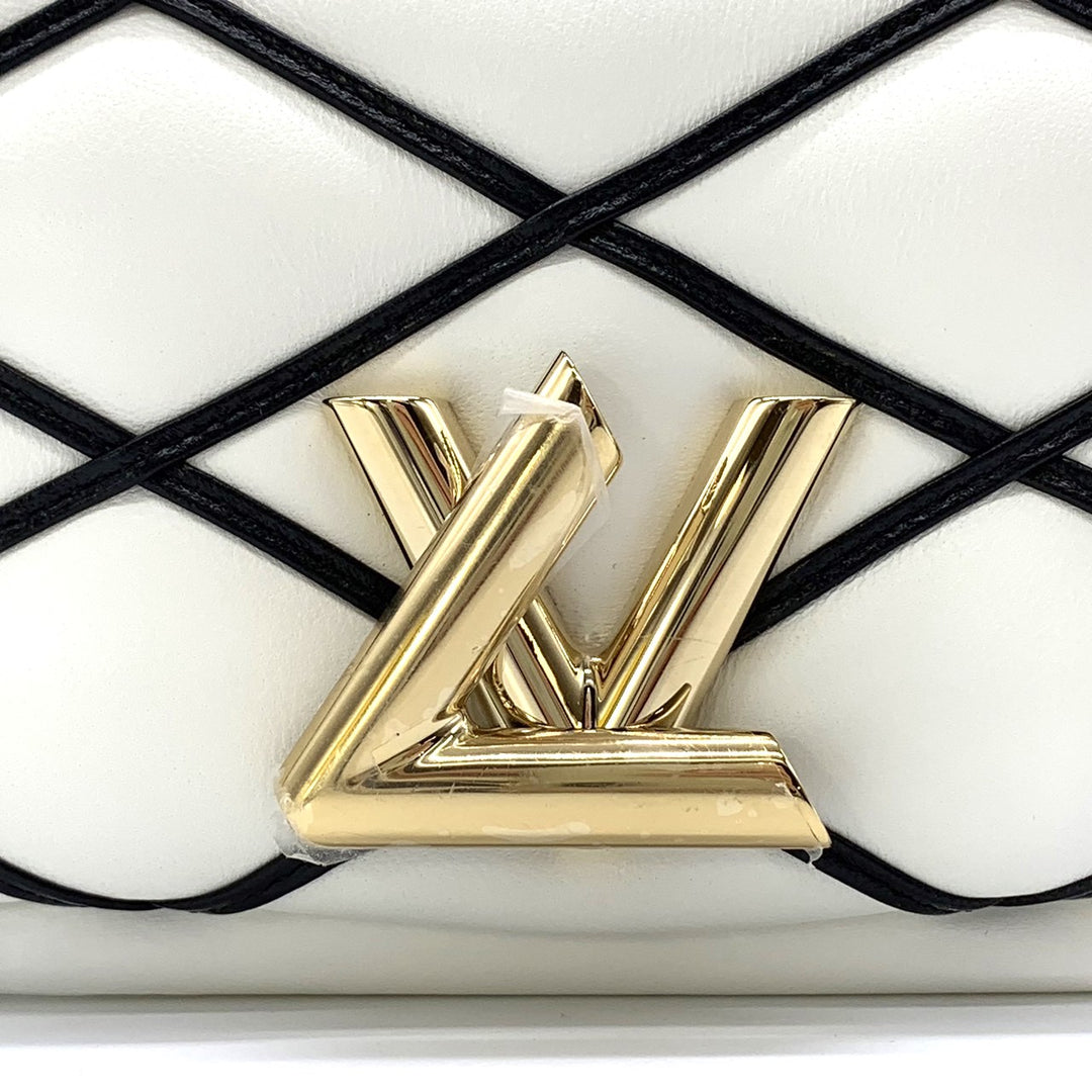LOUIS VUITTON ルイ・ヴィトン PICO GO-14 マルタージュ チェーンショルダーバッグ クロスボディバッグ ツイストロック ラムスキン ホワイト 白 M23762