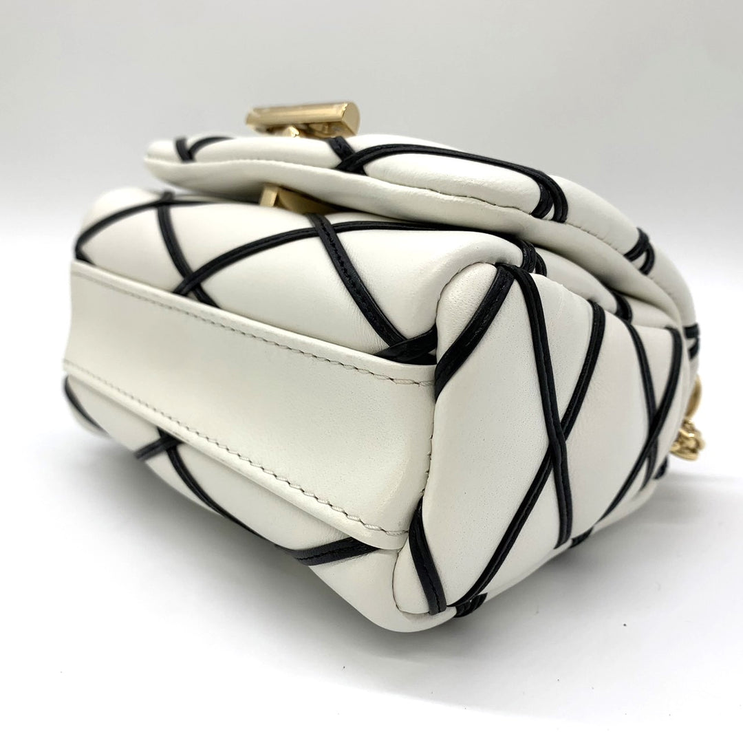 LOUIS VUITTON ルイ・ヴィトン PICO GO-14 マルタージュ チェーンショルダーバッグ クロスボディバッグ ツイストロック ラムスキン ホワイト 白 M23762
