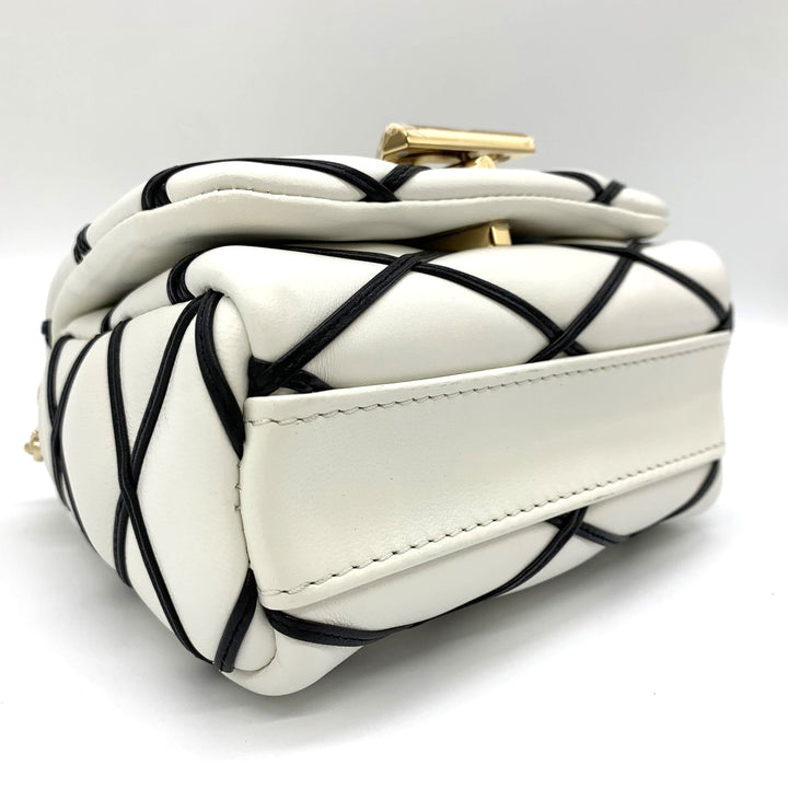 LOUIS VUITTON ルイ・ヴィトン PICO GO-14 マルタージュ チェーンショルダーバッグ クロスボディバッグ ツイストロック ラムスキン ホワイト 白 M23762