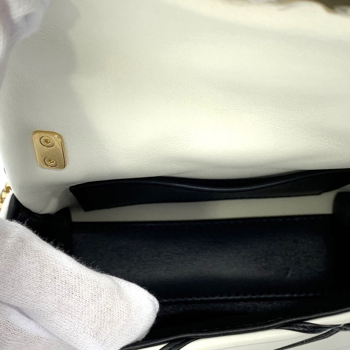 LOUIS VUITTON ルイ・ヴィトン PICO GO-14 マルタージュ チェーンショルダーバッグ クロスボディバッグ ツイストロック ラムスキン ホワイト 白 M23762