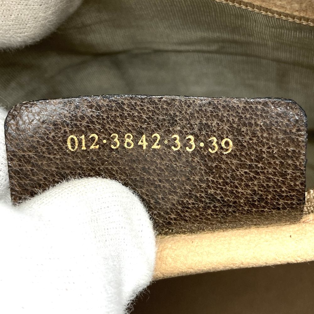 GUCCI グッチ 012 3842 33 39 ボストンバッグ GGスプリームキャンバス シェリーライン ブラウン