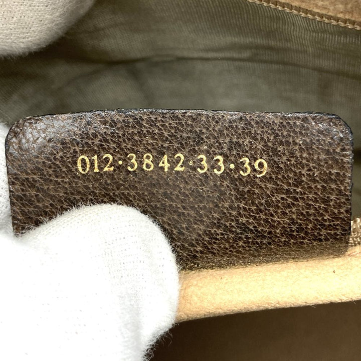 GUCCI グッチ 012 3842 33 39 ボストンバッグ GGスプリームキャンバス シェリーライン ブラウン