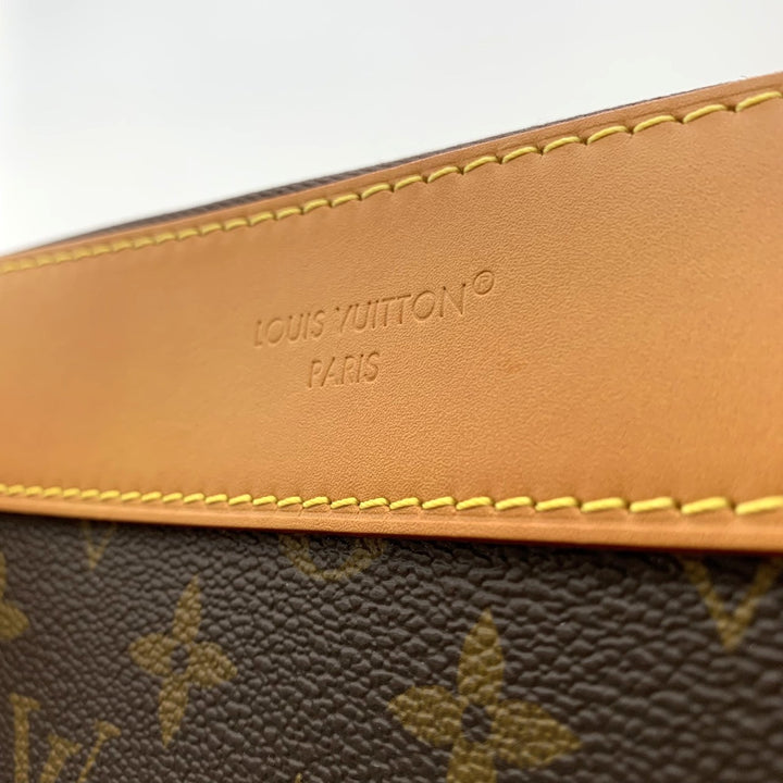 LOUIS VUITTON ルイ・ヴィトン ポシェット・ヴォワヤージュ スープル M14057 クラッチバッグ モノグラムキャンバス/レザー ブラウン 茶