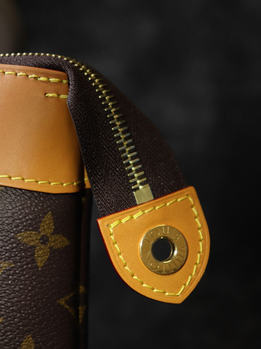 LOUIS VUITTON ルイ・ヴィトン ポシェット・ヴォワヤージュ スープル M14057 クラッチバッグ モノグラムキャンバス/レザー ブラウン 茶