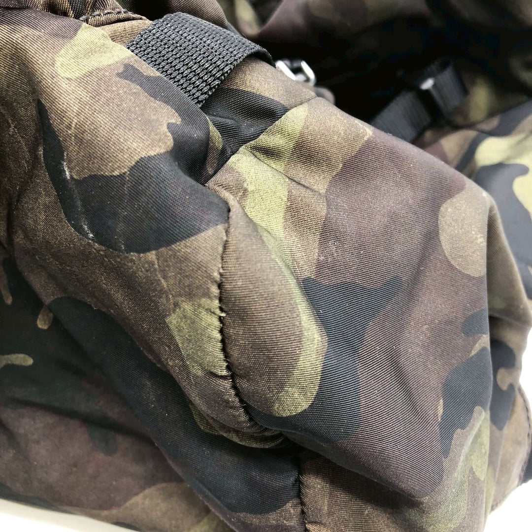 PRADA プラダ リュックサック 迷彩 カモフラ ナイロン カーキ