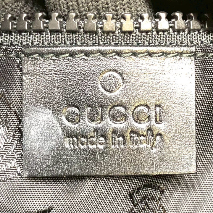 GUCCI グッチ 181093 クレスト ショルダーバッグ エナメル パテント レザー ブラック