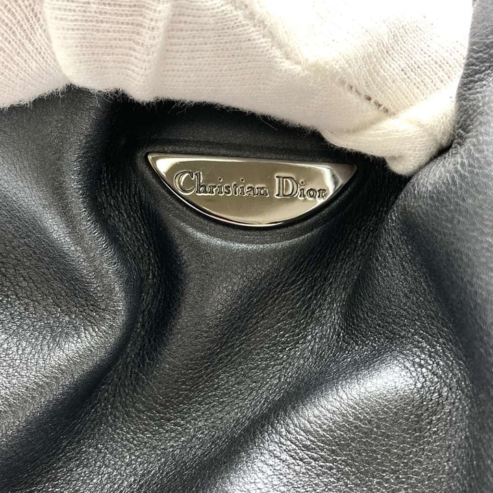 Christian Dior クリスチャンディオール マリスパール ハンドバッグ レザー グレー
