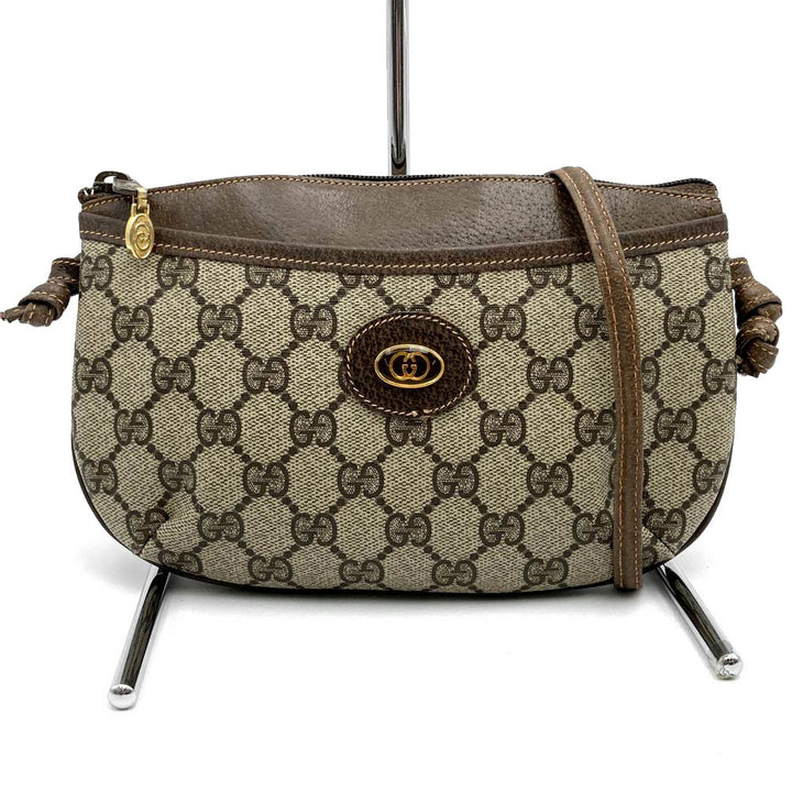 GUCCI グッチ 378 02 020 ショルダーバッグ GGスプリームキャンバス/PVC オールドグッチ ブラウン