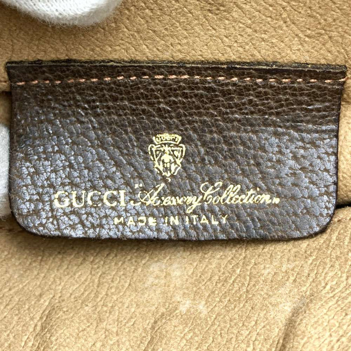 GUCCI グッチ 378 02 020 ショルダーバッグ GGスプリームキャンバス/PVC オールドグッチ ブラウン