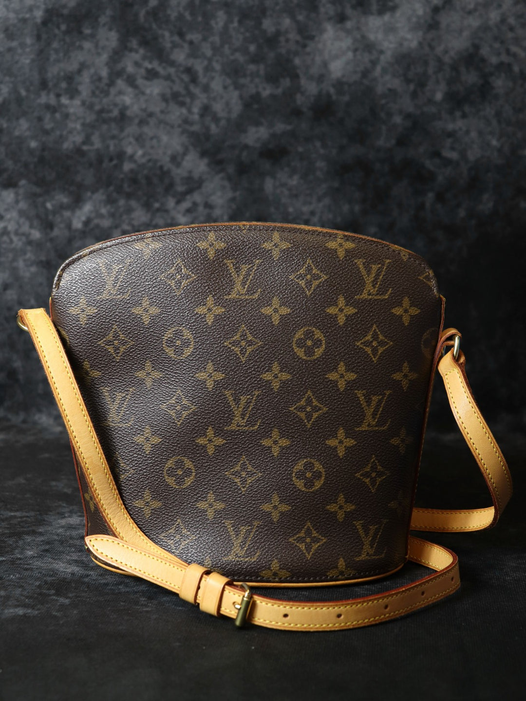LOUIS VUITTON ルイ・ヴィトン M51290 ドルーオ ショルダーバッグ モノグラム ブラウン ヴィンテージ