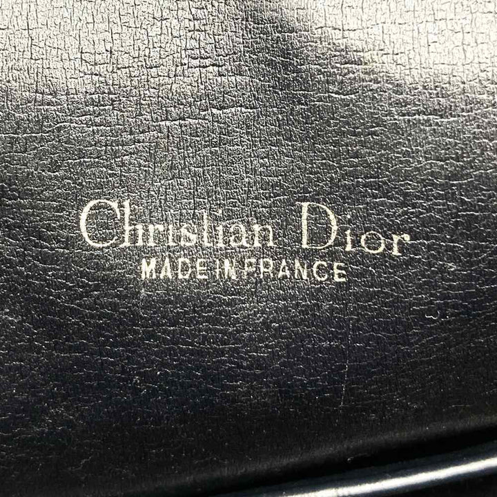 Dior ディオール トロッター ヴィンテージ ハンドバッグ ボストン ネイビー 紺 キャンバス