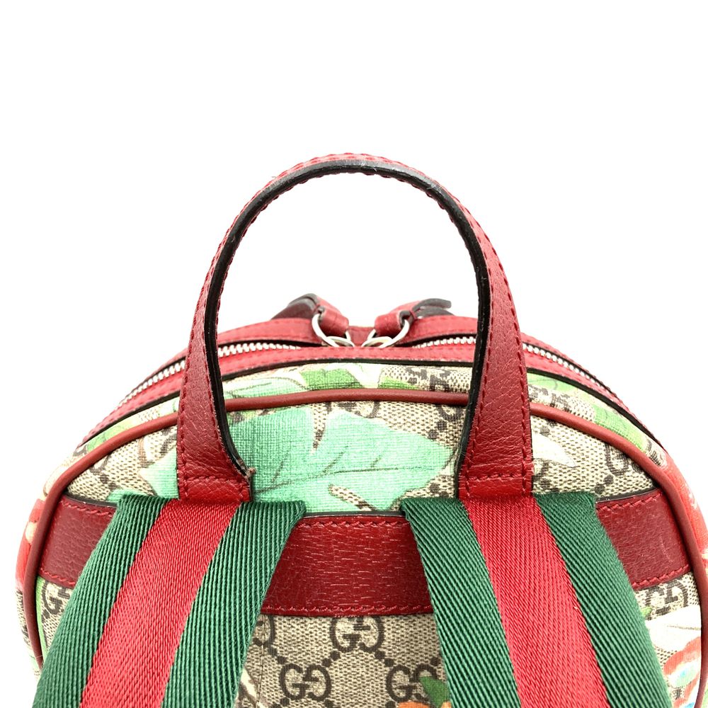 GUCCI グッチ 2016春夏ティアン 427042 リュック・デイパック 鳥花 マルチカラー グリーン/イエロー/レッド GGスプリームキャンバス/レザー