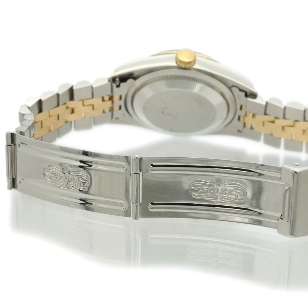 ROLEX ロレックス 腕時計 16233G デイトジャスト W番 10Pダイヤ K18 YG 自動巻き ホワイト メンズ