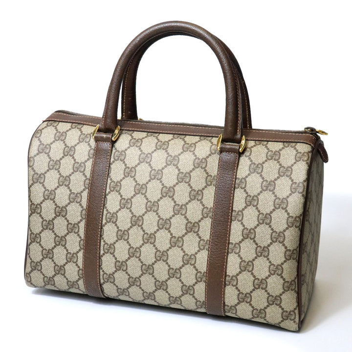 GUCCI グッチ ボストンバッグ ハンドバッグ ブラウン GGスプリーム シェリー オールドグッチ ヴィンテージ