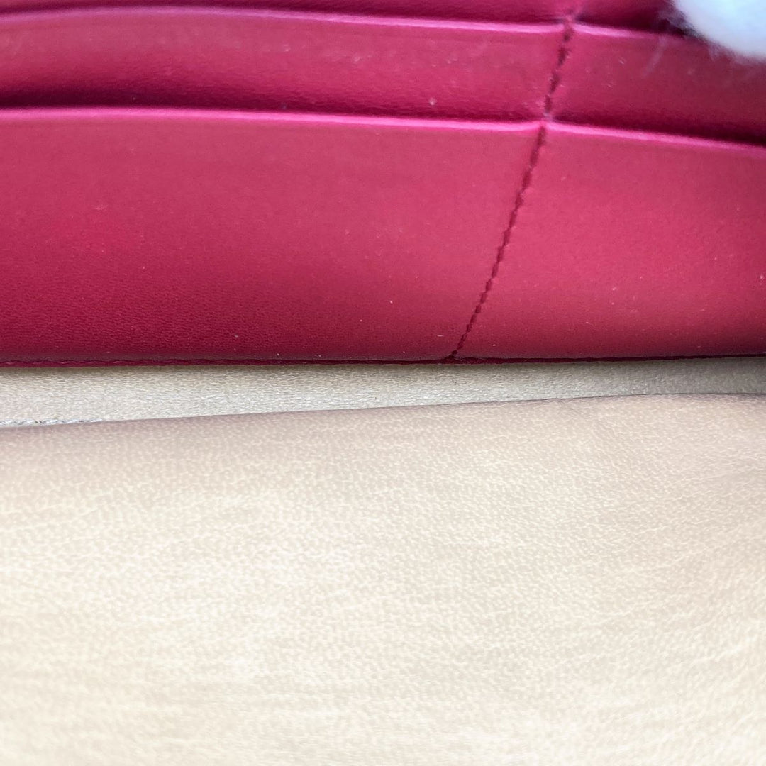 BOTTEGAVENETA ボッテガヴェネタ イントレチャート 長財布 ラウンドファスナー 財布 ウォレット レザー レッド