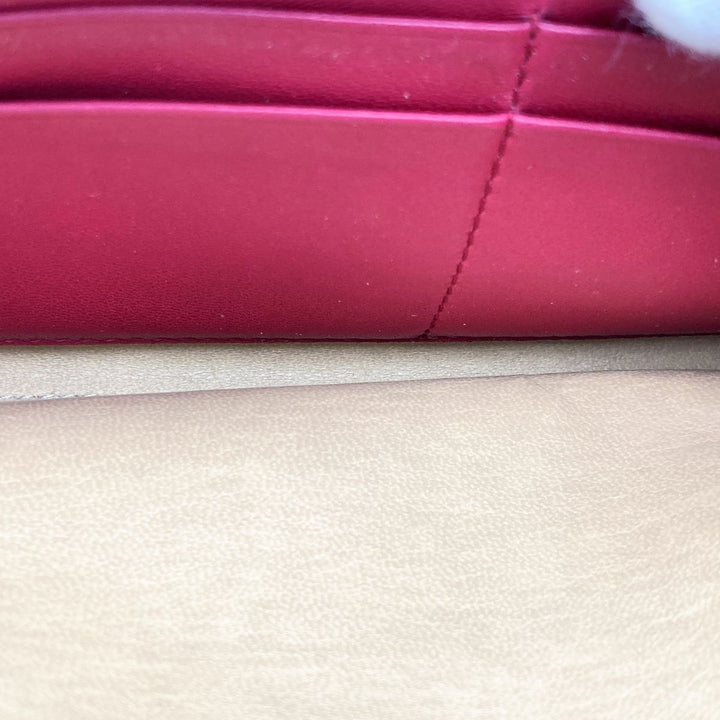 BOTTEGAVENETA ボッテガヴェネタ イントレチャート 長財布 ラウンドファスナー 財布 ウォレット レザー レッド