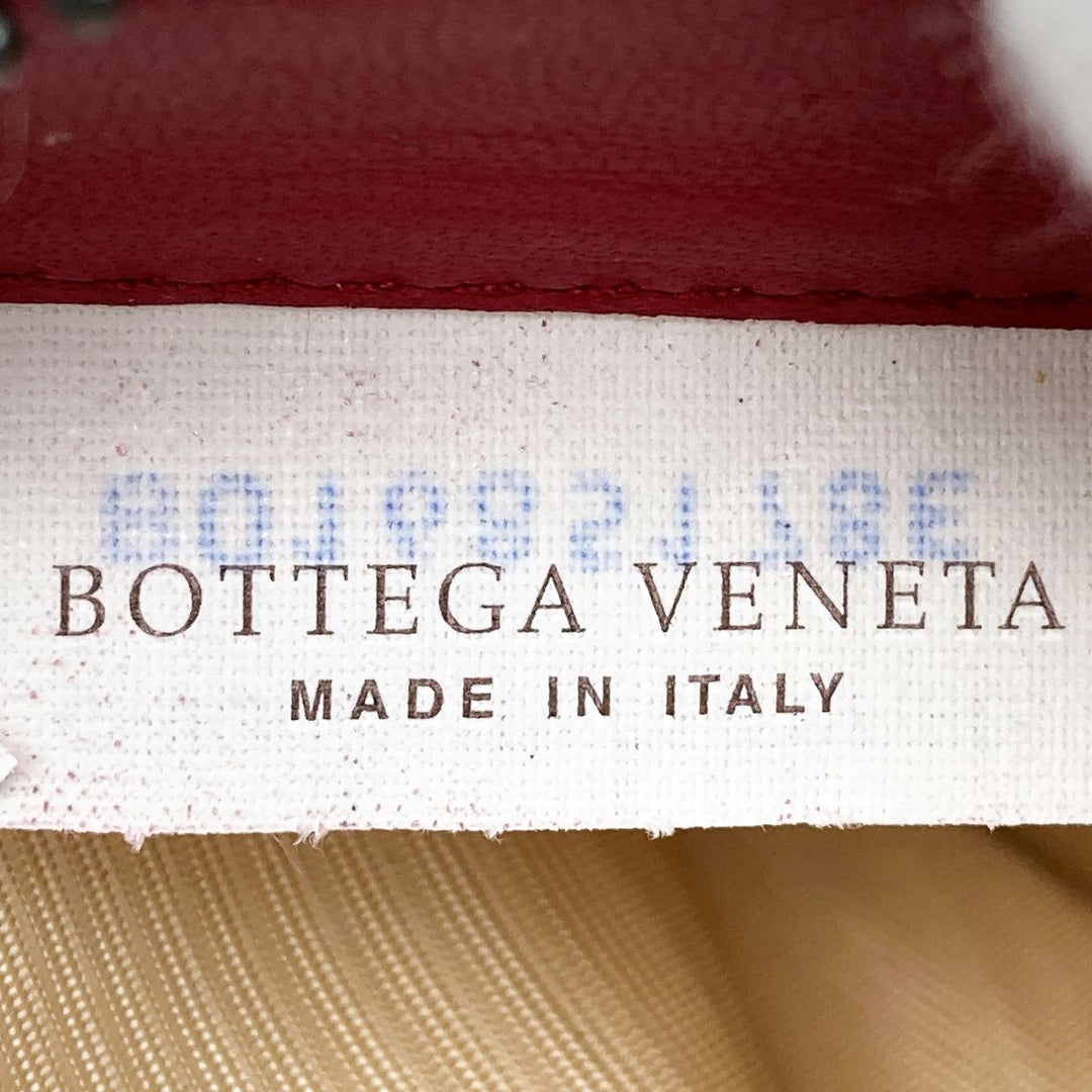 BOTTEGAVENETA ボッテガヴェネタ イントレチャート 長財布 ラウンドファスナー 財布 ウォレット レザー レッド