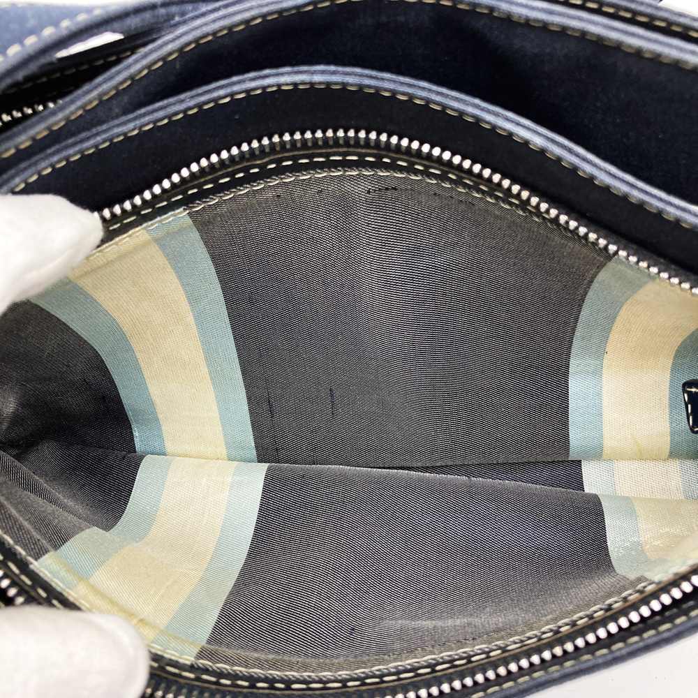 FENDI フェンディ 26772 ショルダーバッグ ハンドバッグ マンマ デニム マーブル キャンバス ネイビー
