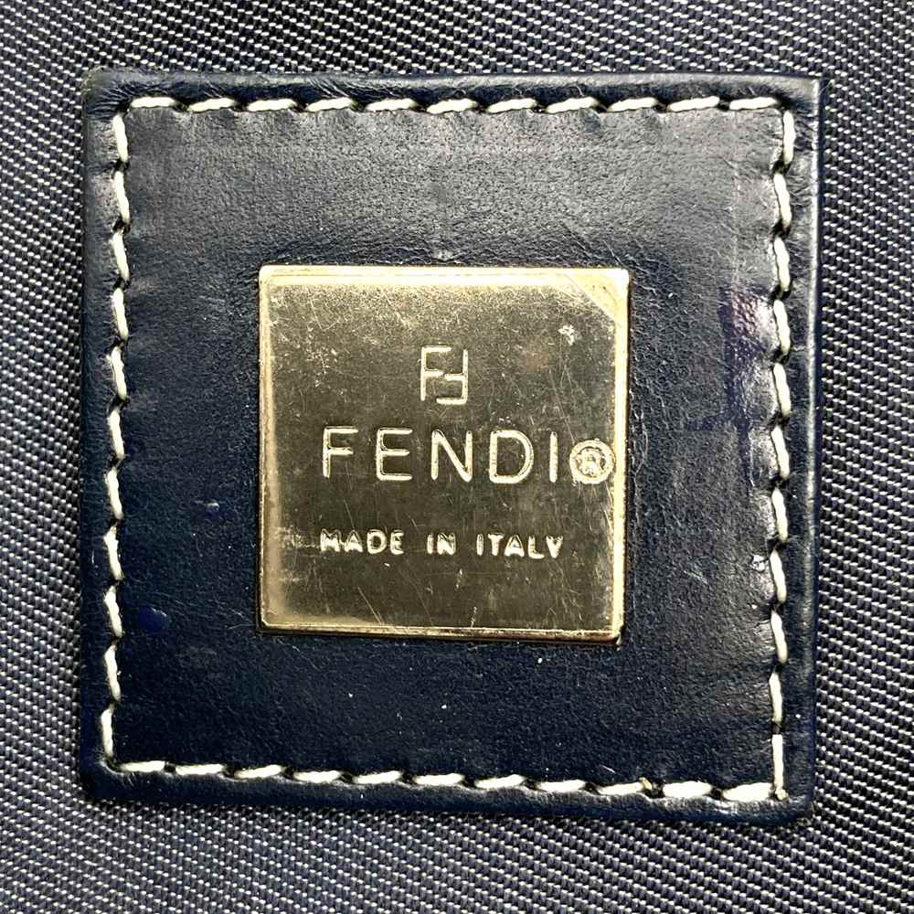 FENDI フェンディ 26772 ショルダーバッグ ハンドバッグ マンマ デニム マーブル キャンバス ネイビー