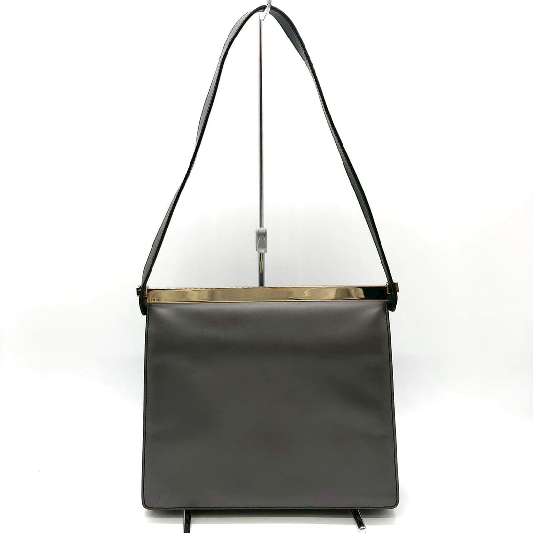 GUCCI グッチ 001 2058 ショルダーバッグ ワンショルダー レザー グレー