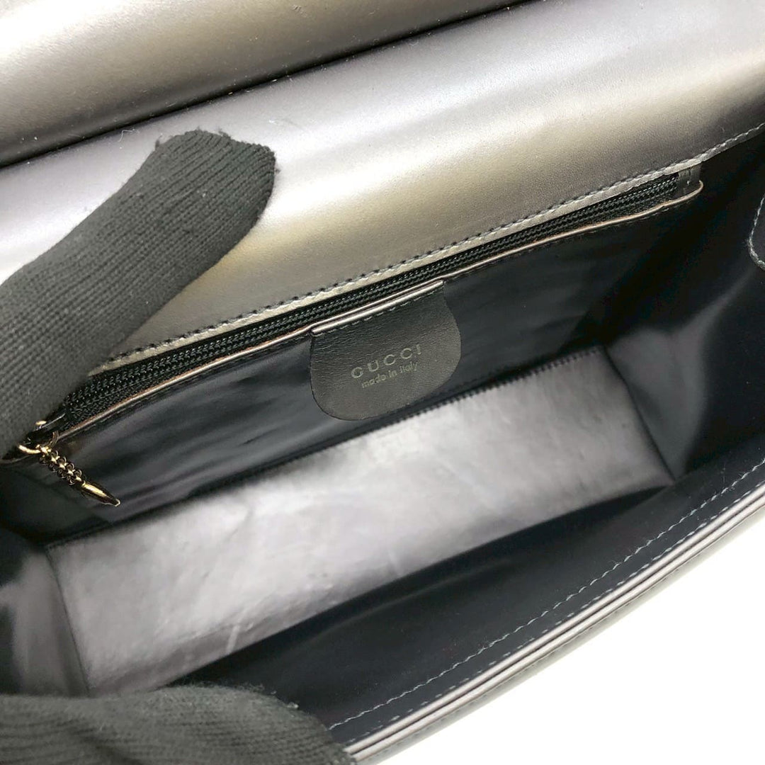 GUCCI グッチ 001 2058 ショルダーバッグ ワンショルダー レザー グレー