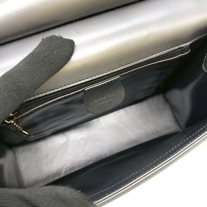 GUCCI グッチ 001 2058 ショルダーバッグ ワンショルダー レザー グレー