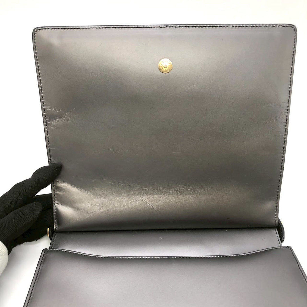 GUCCI グッチ 001 2058 ショルダーバッグ ワンショルダー レザー グレー