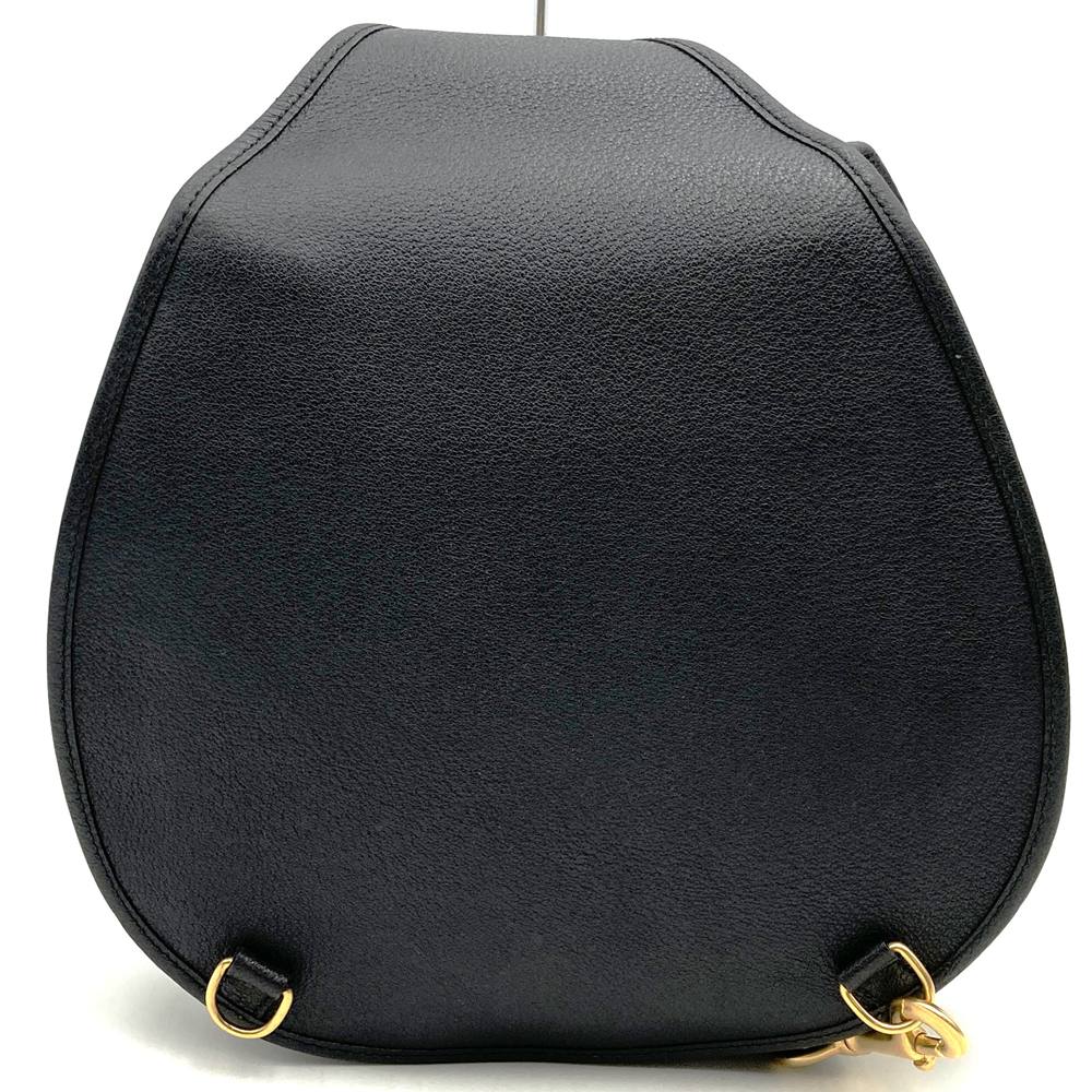 GUCCI グッチ 003 2113 0034 ホースビット ボディバッグ ショルダーバッグ スウェード レザー ブラック ヴィンテージ