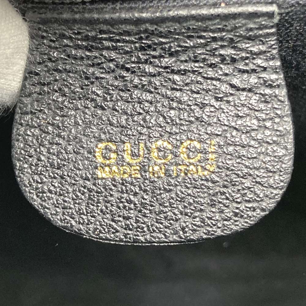 GUCCI グッチ 003 2113 0034 ホースビット ボディバッグ ショルダーバッグ スウェード レザー ブラック ヴィンテージ