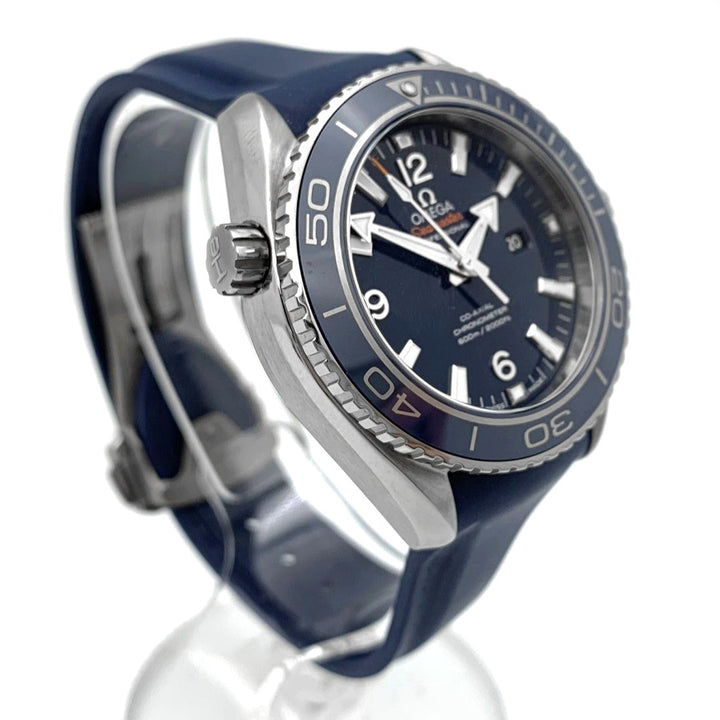 美品 OMEGA オメガ シーマスター プラネットオーシャン デイト 600M 232.92.38.20.03.001 腕時計 コーアクシャル 自動巻き ブルー