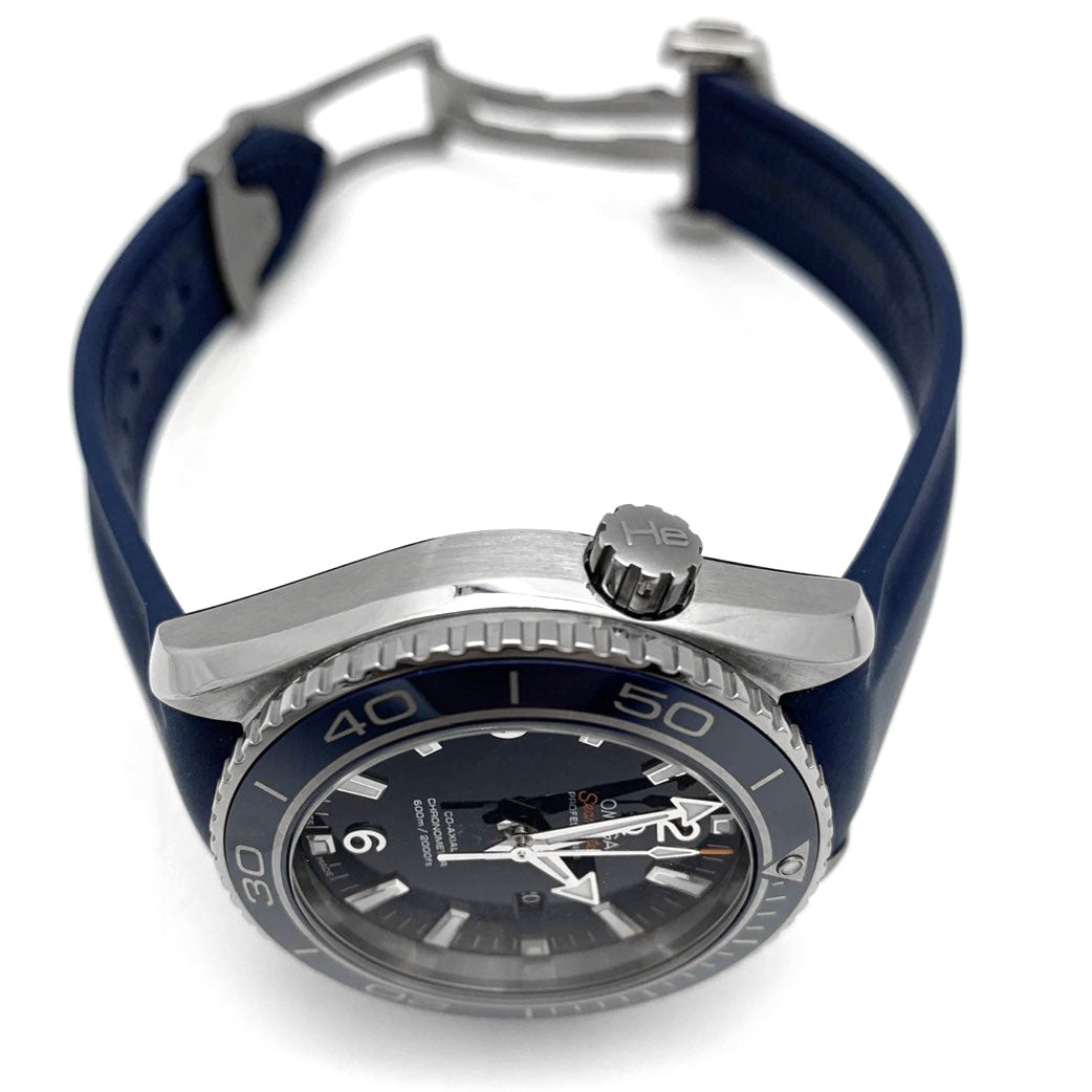 美品 OMEGA オメガ シーマスター プラネットオーシャン デイト 600M 232.92.38.20.03.001 腕時計 コーアクシャル 自動巻き ブルー