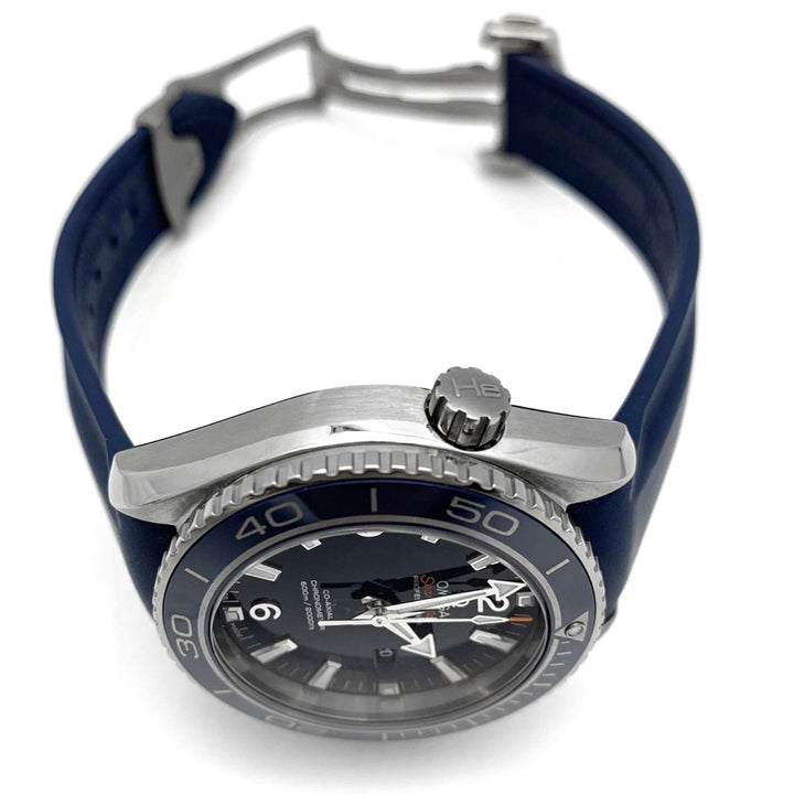 美品 OMEGA オメガ シーマスター プラネットオーシャン デイト 600M 232.92.38.20.03.001 腕時計 コーアクシャル 自動巻き ブルー