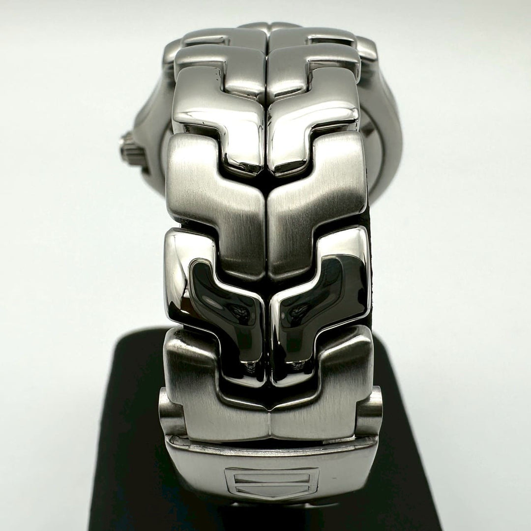 磨き済 TAG HEUER タグホイヤー リンク デイト WT1113-0 余りコマあり 腕時計 クォーツ SS ブルー
