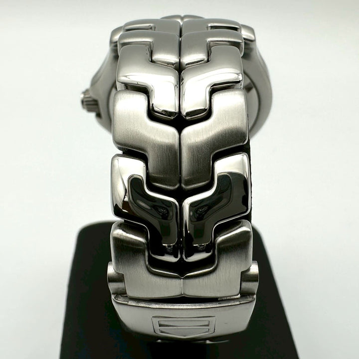 磨き済 TAG HEUER タグホイヤー リンク デイト WT1113-0 余りコマあり 腕時計 クォーツ SS ブルー