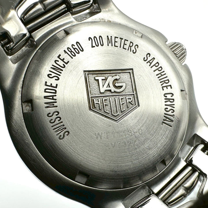 磨き済 TAG HEUER タグホイヤー リンク デイト WT1113-0 余りコマあり 腕時計 クォーツ SS ブルー