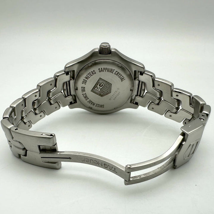 磨き済 TAG HEUER タグホイヤー リンク デイト WT1113-0 余りコマあり 腕時計 クォーツ SS ブルー