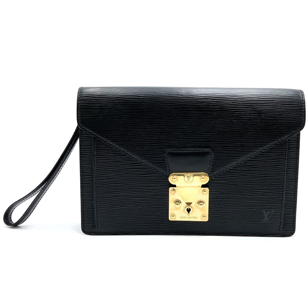 LOUIS VUITTON ルイ・ヴィトン ポシェットセリエ ドラゴンヌ セカンドバッグ クラッチバッグ エピレザー ノワール ブラック 黒 M52612