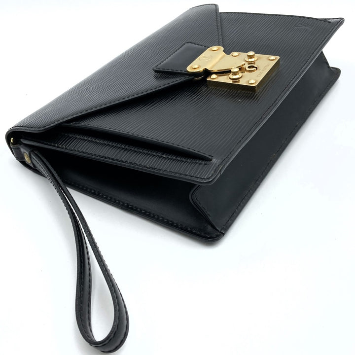 LOUIS VUITTON ルイ・ヴィトン ポシェットセリエ ドラゴンヌ セカンドバッグ クラッチバッグ エピレザー ノワール ブラック 黒 M52612