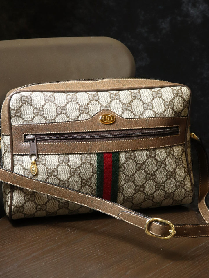 GUCCI グッチ 001 4071 GGスプリーム シェリーライン ショルダーバッグ オールド ヴィンテージ