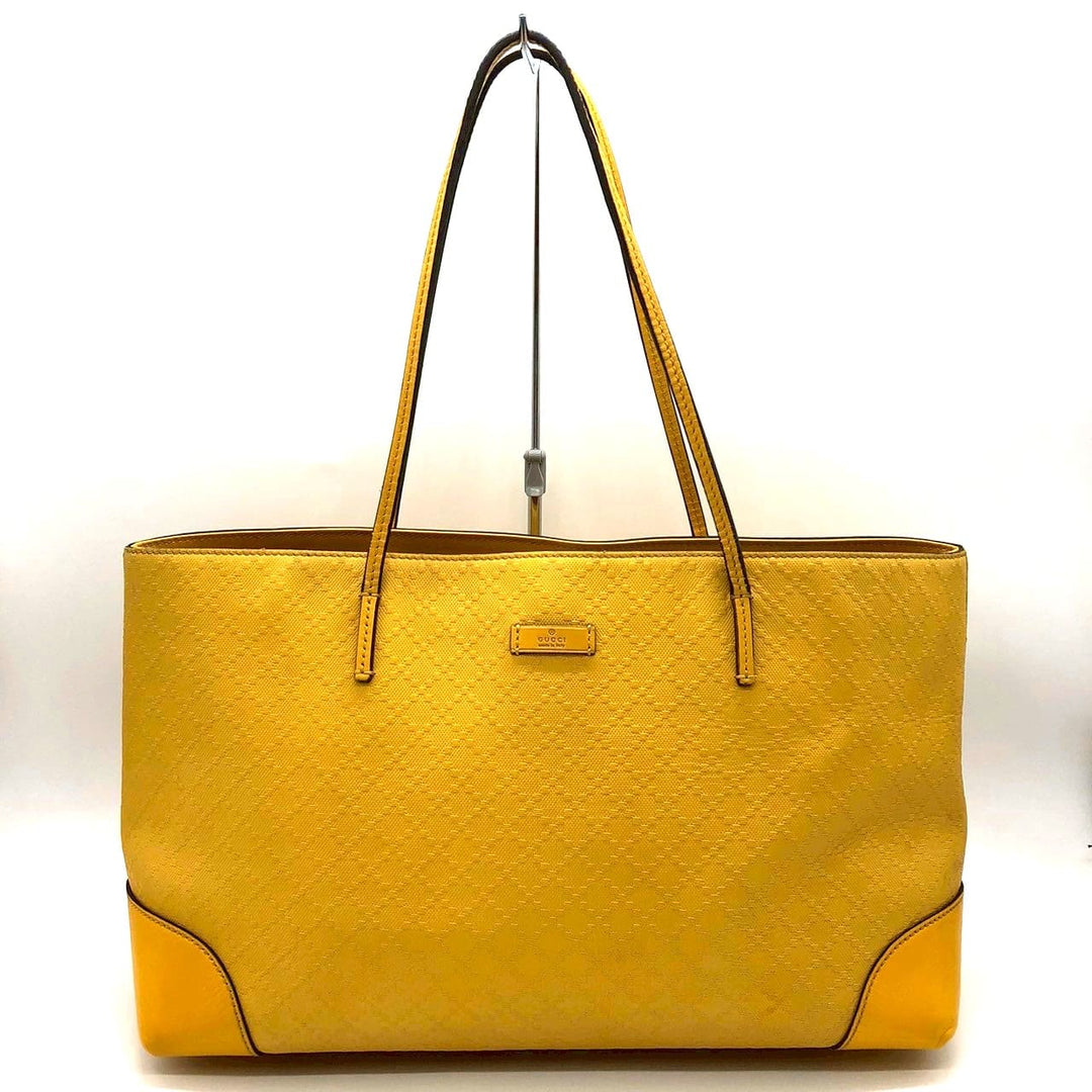 GUCCI グッチ 353397 トートバッグ ショルダーバッグ ディアマンテ レザー イエロー 黄 	 ブランド