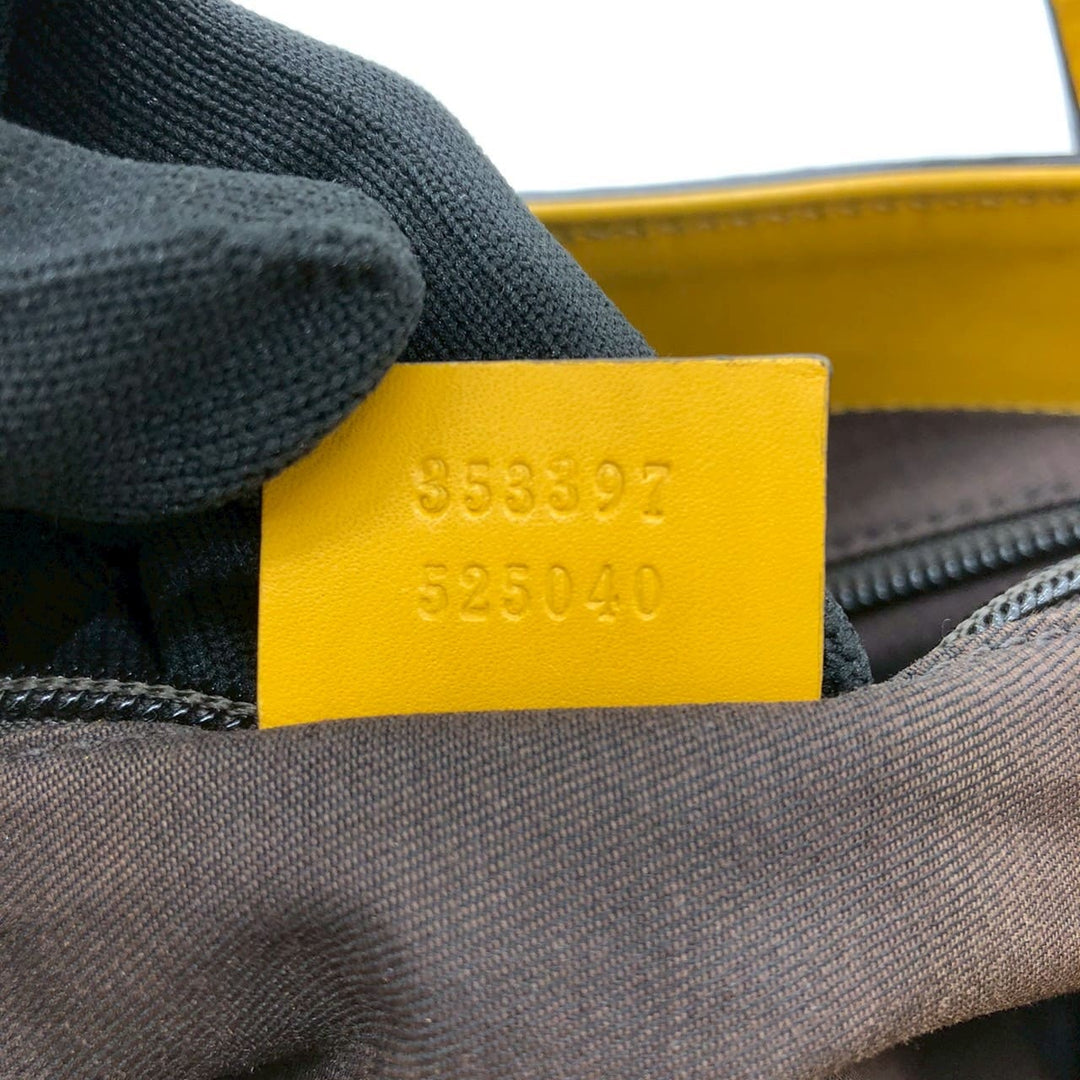 GUCCI グッチ 353397 トートバッグ ショルダーバッグ ディアマンテ レザー イエロー 黄 	 ブランド