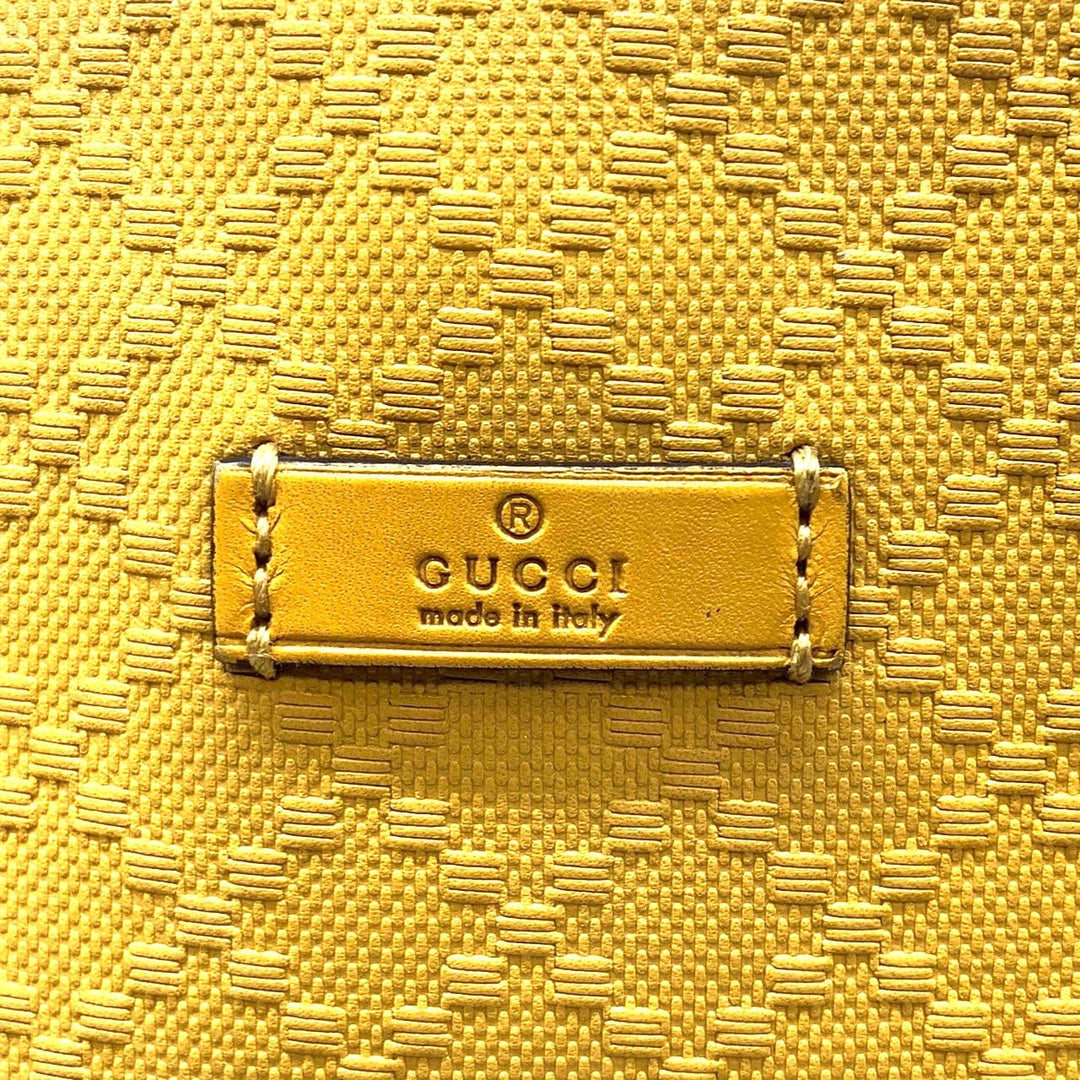 GUCCI グッチ 353397 トートバッグ ショルダーバッグ ディアマンテ レザー イエロー 黄 	 ブランド