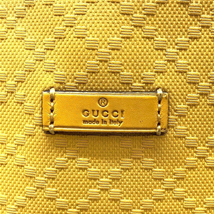GUCCI グッチ 353397 トートバッグ ショルダーバッグ ディアマンテ レザー イエロー 黄 	 ブランド