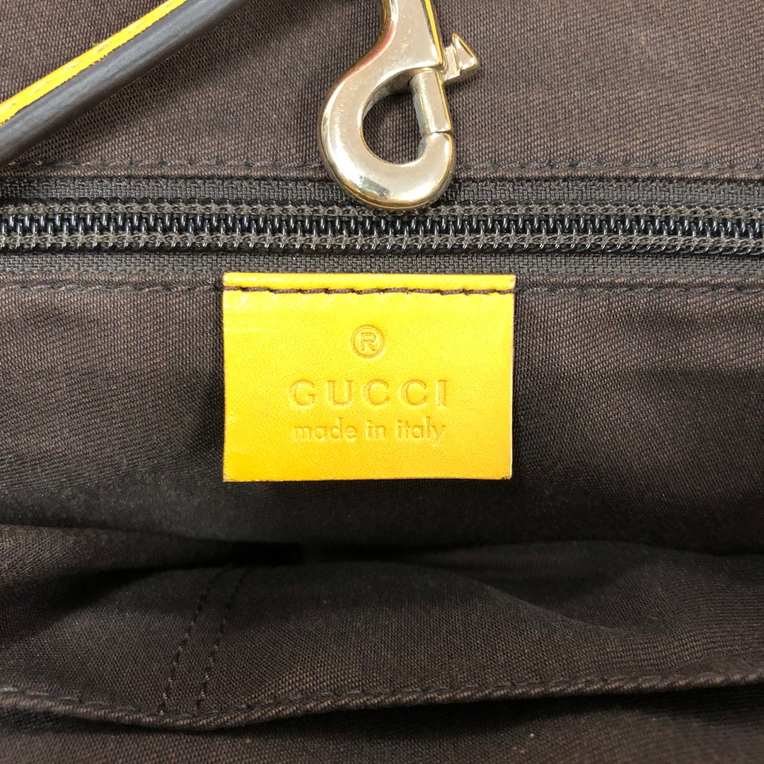 GUCCI グッチ 353397 トートバッグ ショルダーバッグ ディアマンテ レザー イエロー 黄 	 ブランド