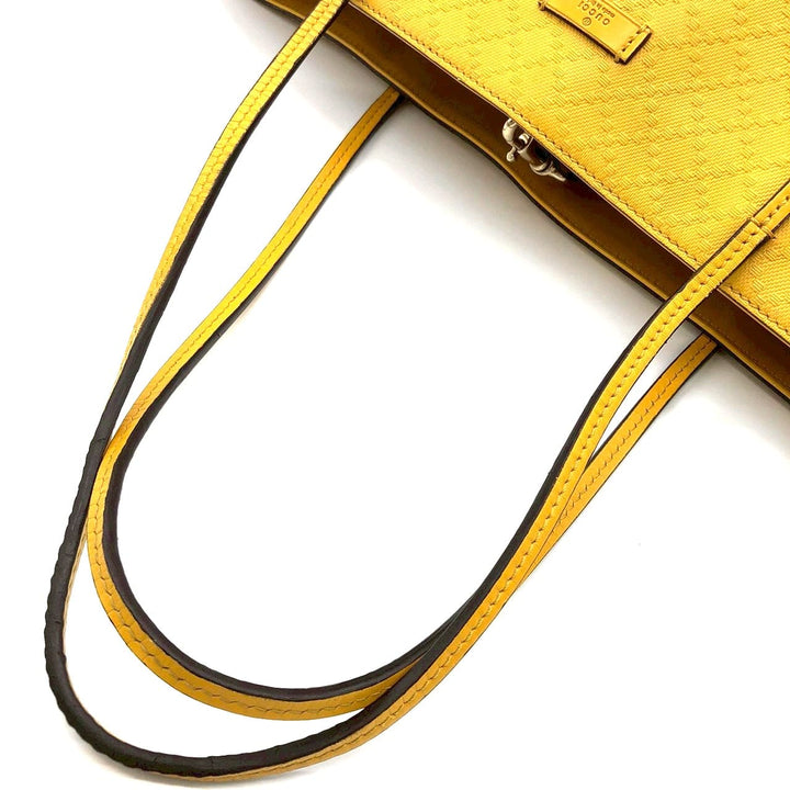 GUCCI グッチ 353397 トートバッグ ショルダーバッグ ディアマンテ レザー イエロー 黄 	 ブランド