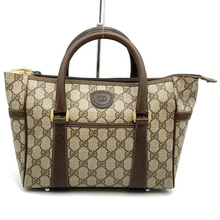 GUCCI グッチ ハンドバッグ GGスプリーム レザー ブラウン オールド ヴィンテージ