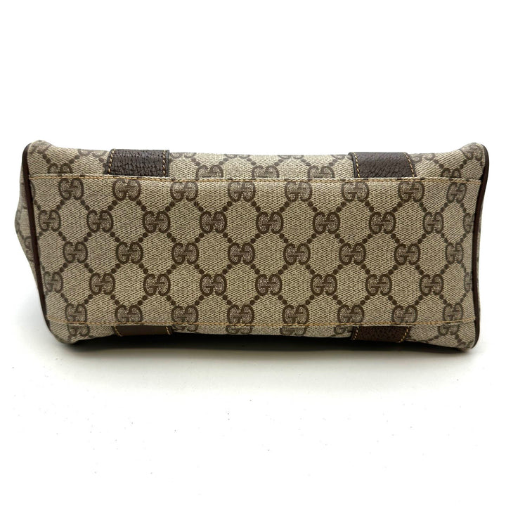 GUCCI グッチ ハンドバッグ GGスプリーム レザー ブラウン オールド ヴィンテージ
